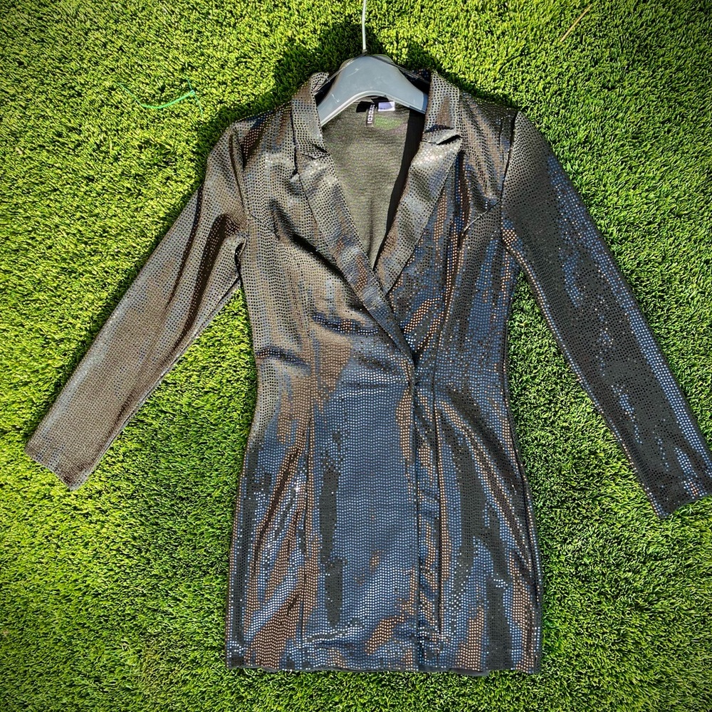 H&M Black sparkly dress